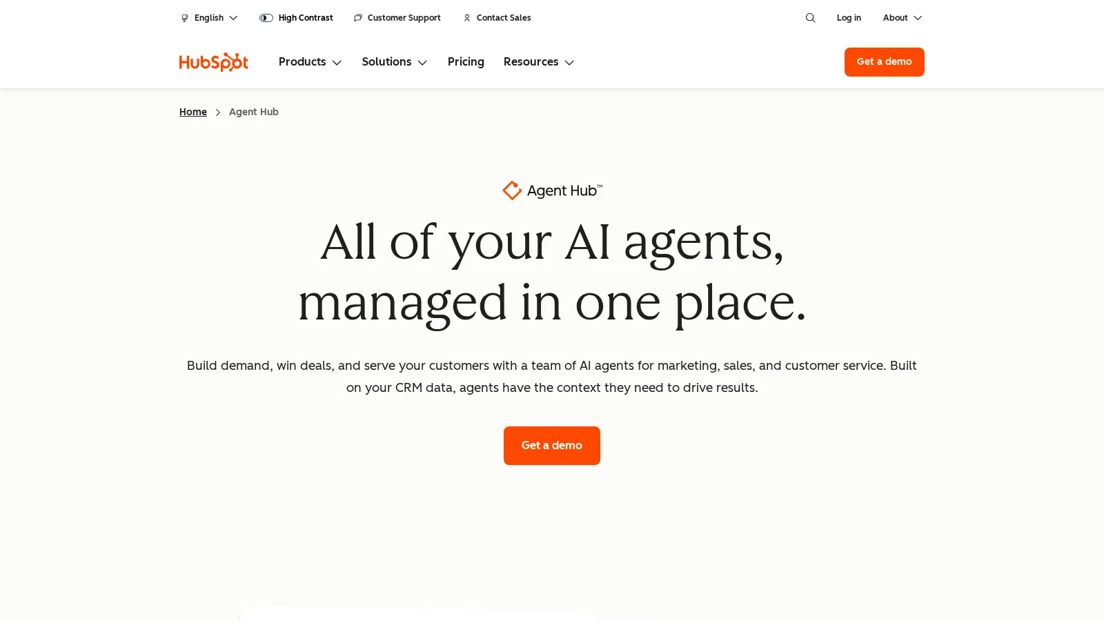 HubSpot AI — скриншот