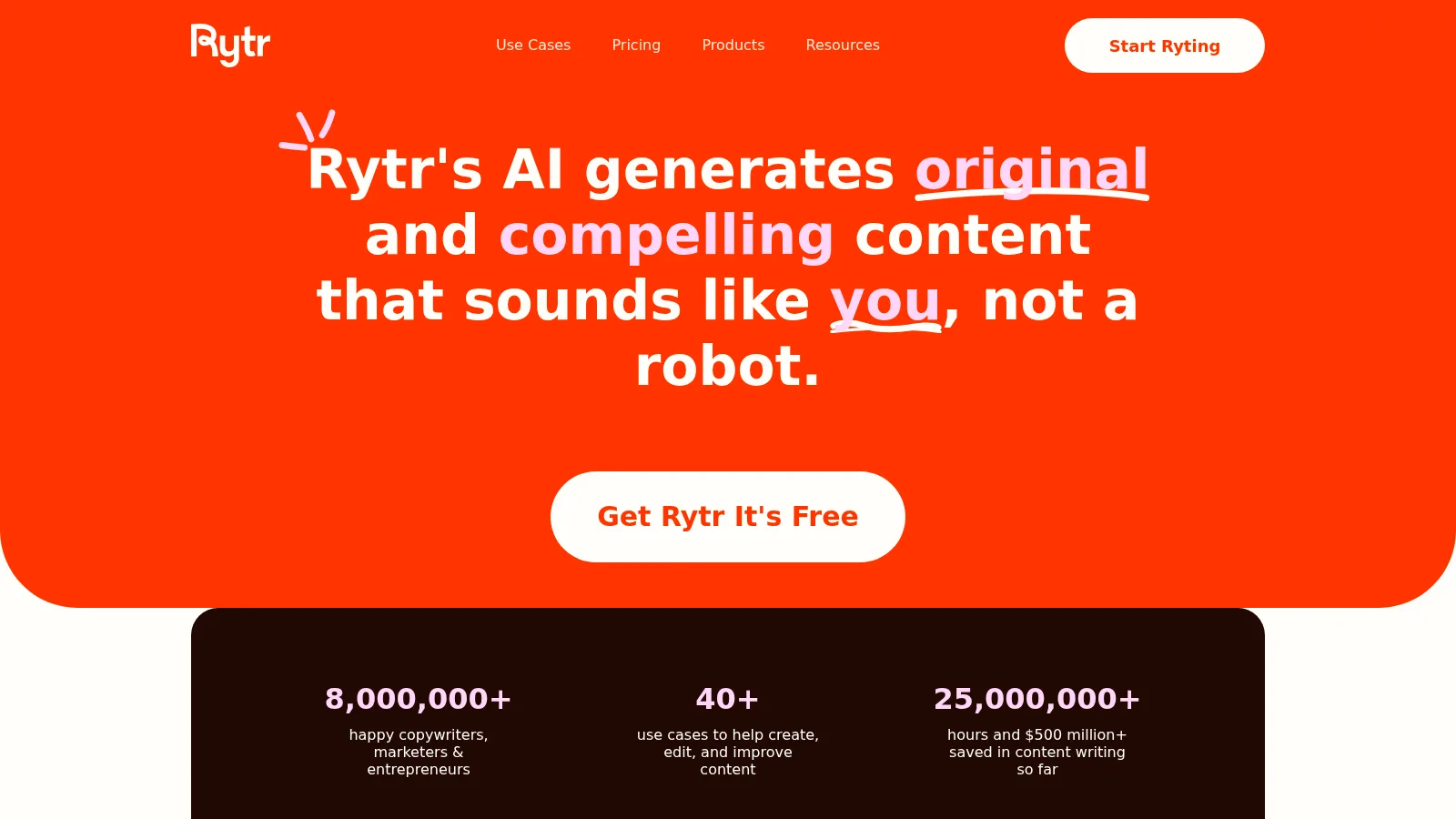 Rytr — скриншот