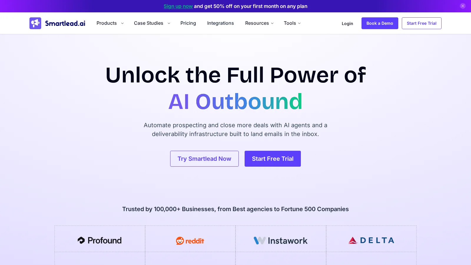 Smartlead — скриншот